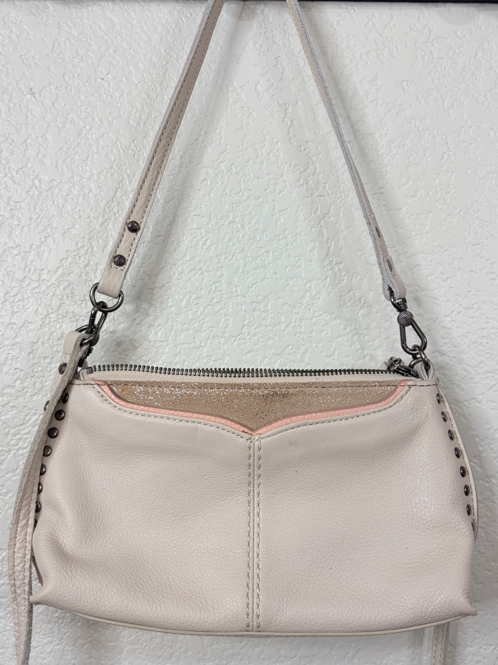 The Sak Silverlake Cream Leather Crossbody / Shoulder Bag Purse NWOT